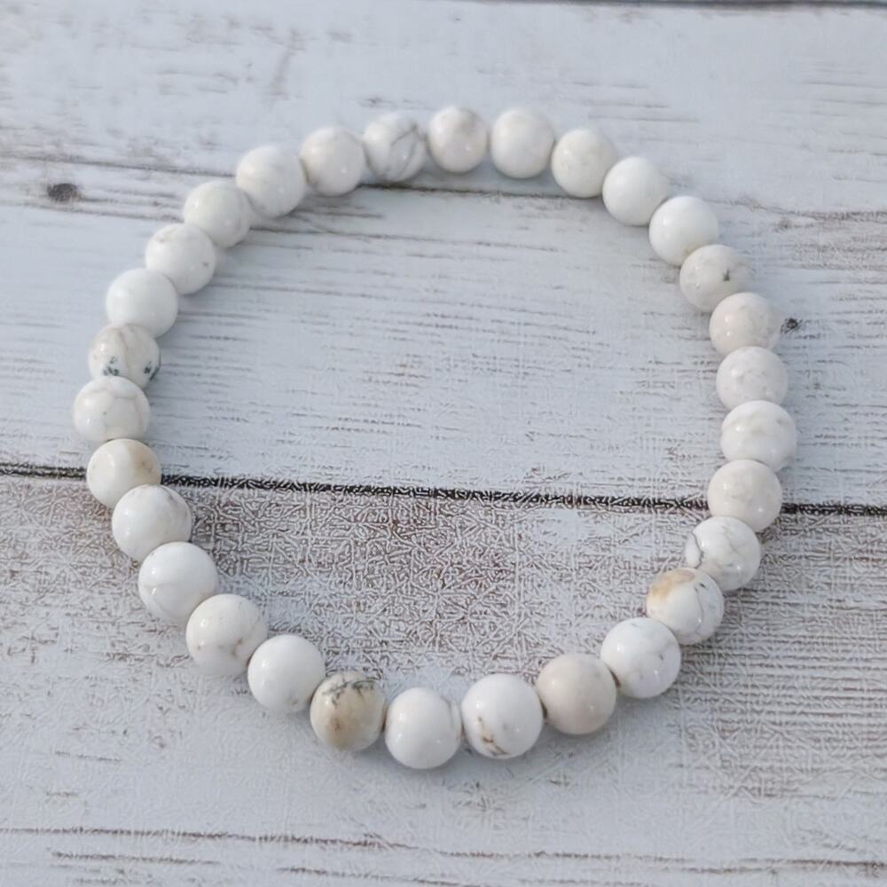 Vintage Stretch Bracelet Cream/Tan/Grey Marbled Tones